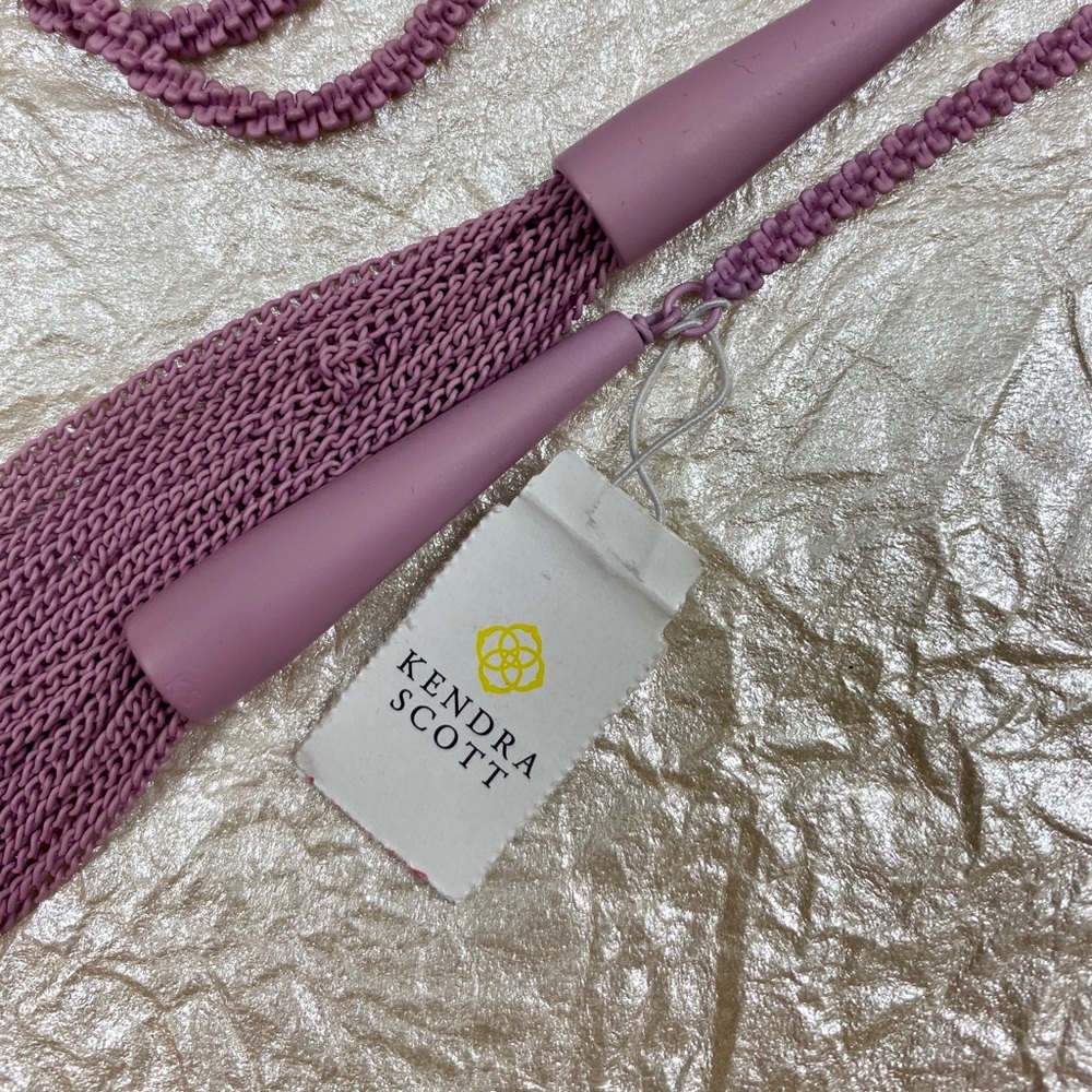 Kendra Scott Lilac Matte Phara Tassel Necklace NEW - Picture 5 of 8